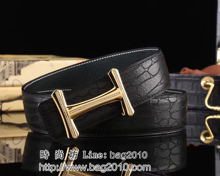 愛馬仕HERMES 正面進口北美馴鹿皮 優質五金件高端男士皮帶 HHG1634